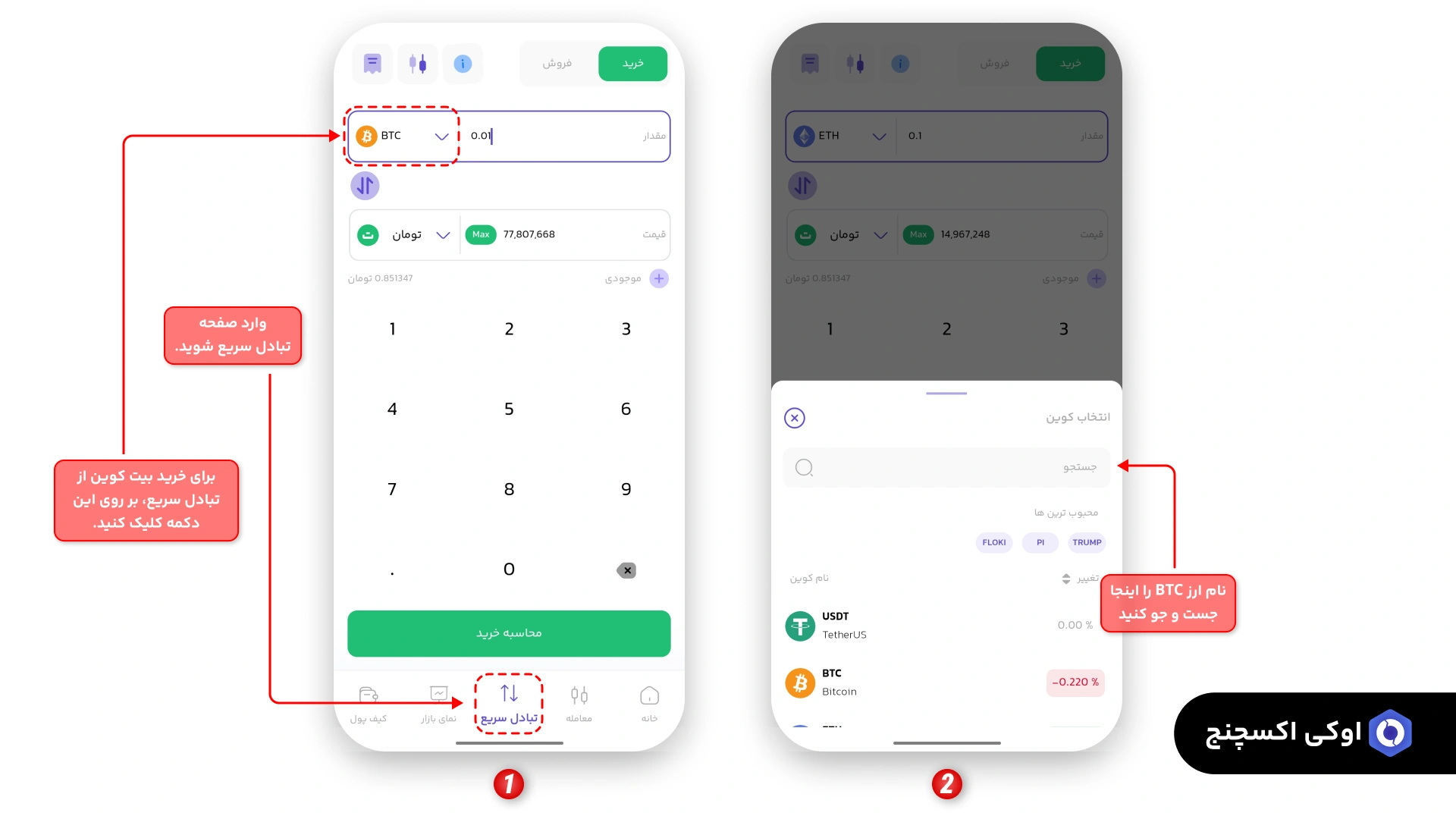 خرید آنی بیت کوین
